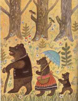 Сказка Три медведя - Три медведя сказка - Три медведя пришли домой