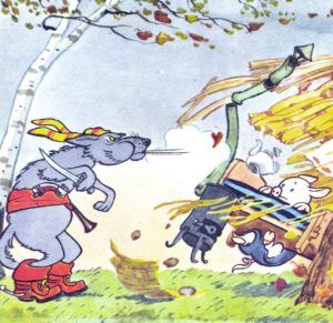 Иллюстрации к сказке «Три поросенка» - Михалков С.В.