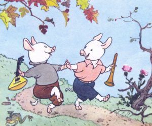 Иллюстрации к сказке «Три поросенка» - Михалков С.В.